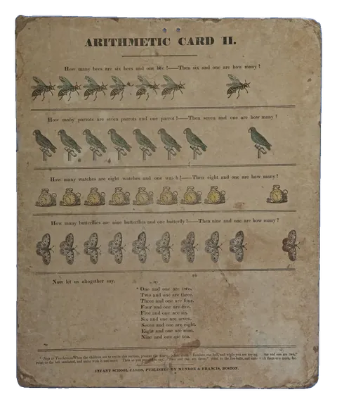 Arithmetic card: Puzzles and everyday